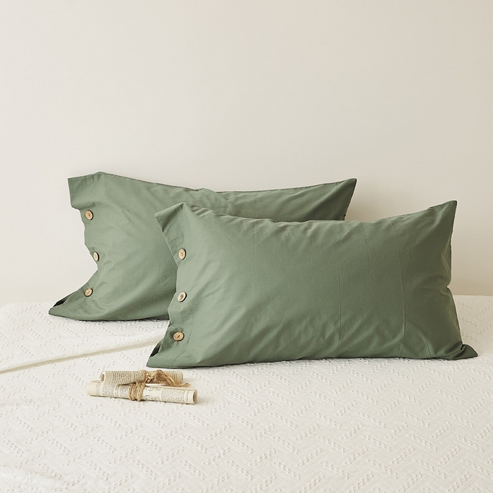 91家纺网 家纺一手货源 找家纺 （总）EH家居 2025新款旧拾光系列全棉水洗棉单品枕套