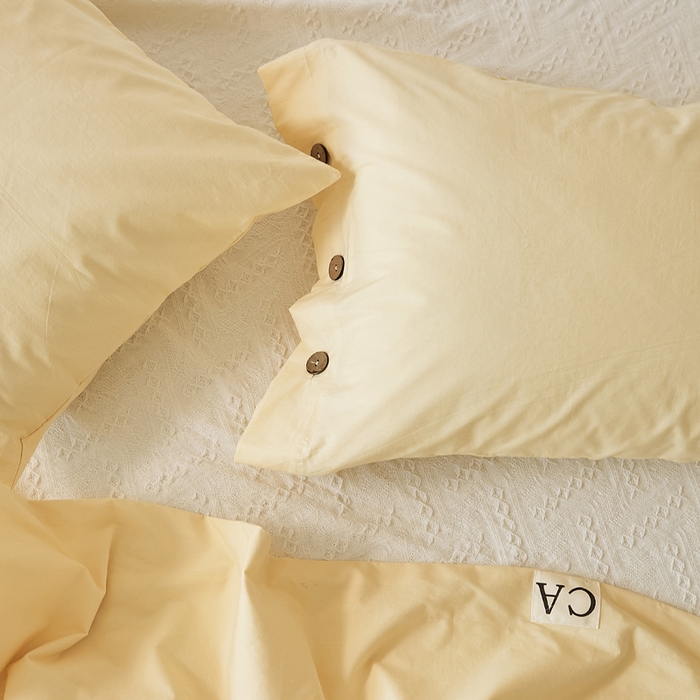 91家纺网 家纺一手货源 找家纺 （总）EH家居 2025新款旧拾光系列全棉水洗棉单品枕套