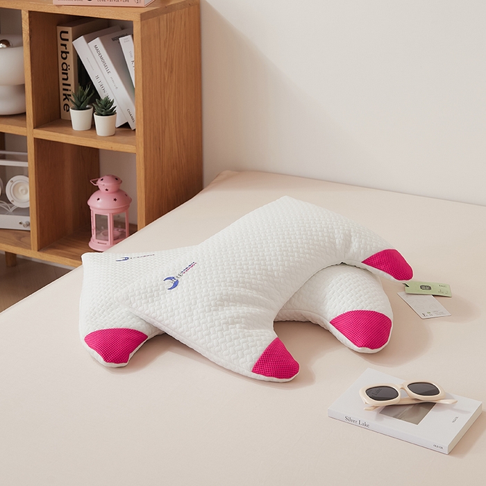 91家纺网 家纺一手货源 找家纺 境月枕芯坊 2025新款可拆洗卡通黑苦荞麦枕头枕芯 红色-小号 30*50*5cm/只