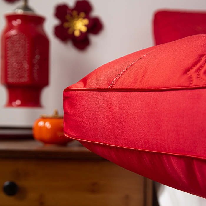 91家纺网 家纺一手货源 找家纺 （总）贤内助家纺 2025新款龙凤呈祥婚庆枕保健颈椎枕头枕芯