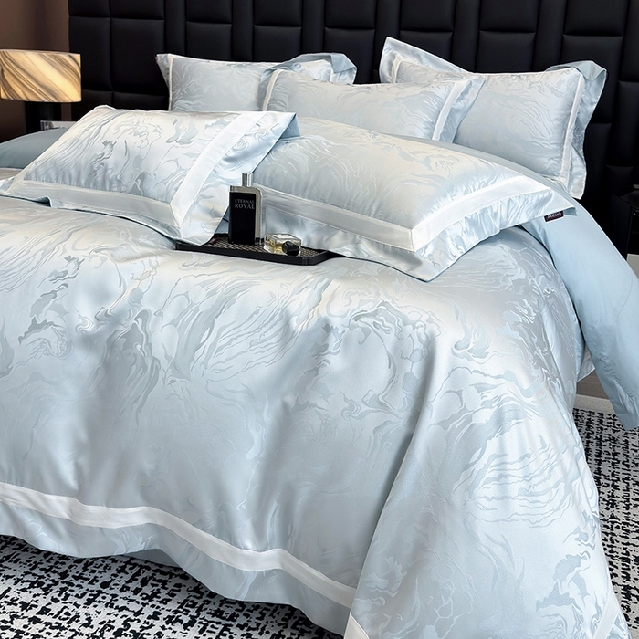 91家纺网 家纺一手货源 找家纺 （总） 2025新品床上用品高端A类100支天丝棉贡缎提花四件套全棉纯棉长绒棉夏季轻奢真丝全工艺