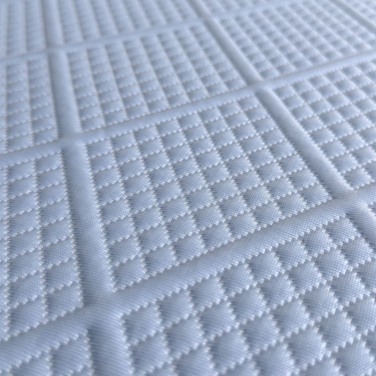 91家纺网 家纺一手货源 找家纺 席世家 2025新款凉感豆豆多功能垫 波洛格-蓝