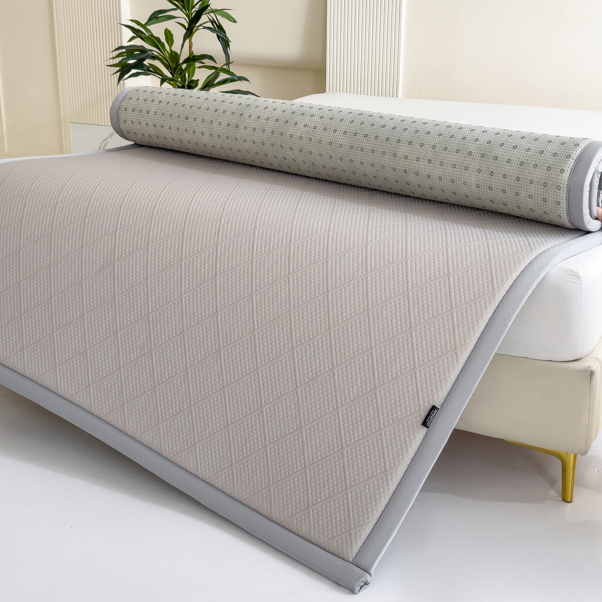 91家纺网 家纺一手货源 找家纺 席世家 2025新款凉感豆豆多功能垫 波洛格-米