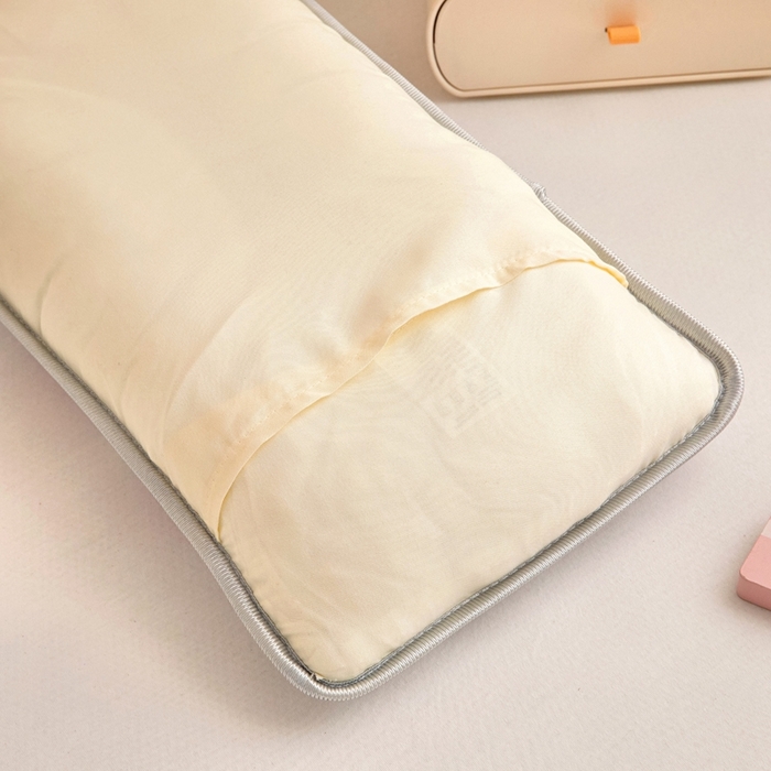 91家纺网 家纺一手货源 找家纺 富馨莱 2025新款儿童冰丝豆豆枕套 兔兔-紫