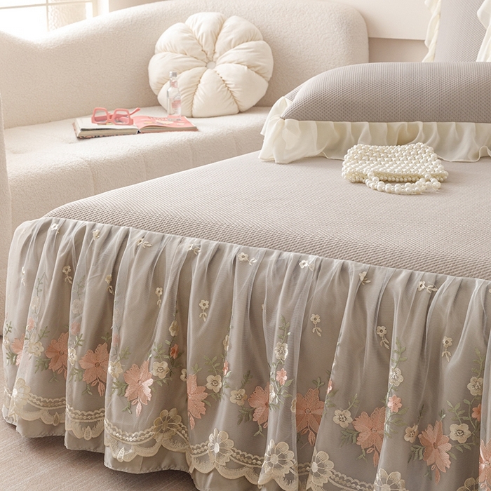 91家纺网 家纺一手货源 找家纺 好儿喜家纺  2025新款海洋丝凉感夏被四件套（此款控价所有尺寸（劵后）利润不得低于50元） 咖 