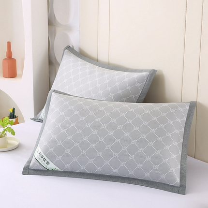 91家纺网 家纺一手货源 找家纺 （总）2025新款PE小玫瑰提花夏凉冰丝枕套凉枕套冰丝枕套藤枕套冰藤枕套冰丝枕套竹枕套凉席枕套豆豆枕 