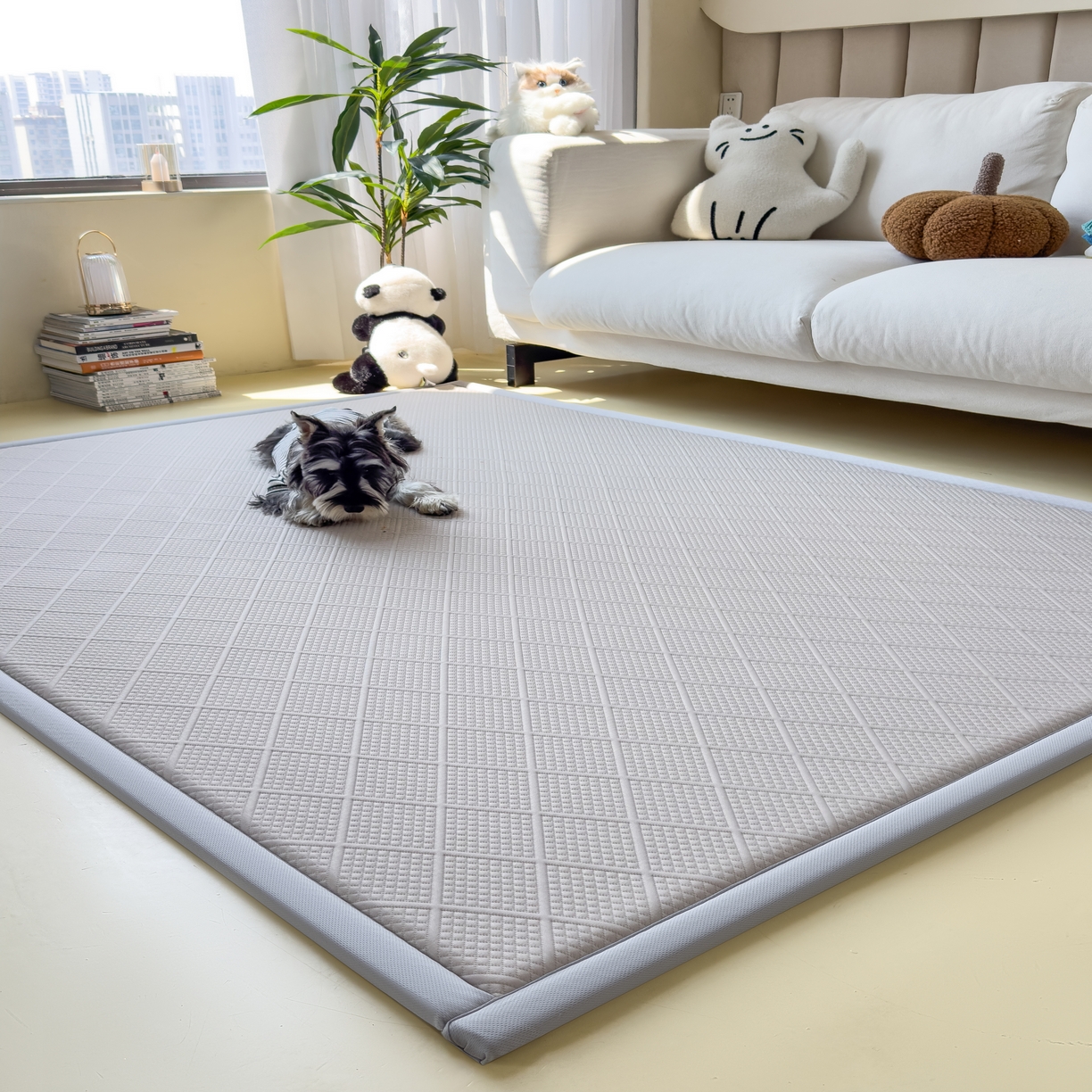 91家纺网 家纺一手货源 找家纺 席世家 2025新款凉感豆豆多功能垫 波洛格-米