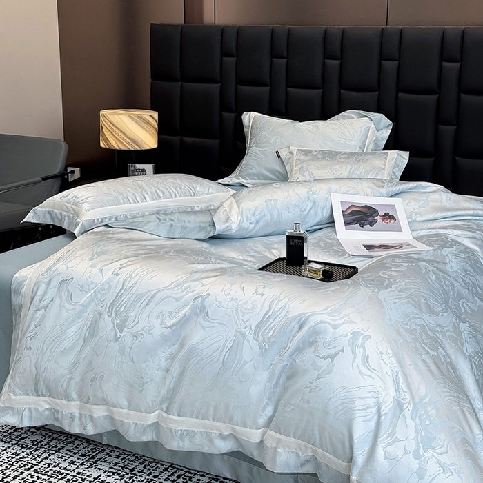 91家纺网 家纺一手货源 找家纺 （总） 2025新品床上用品高端A类100支天丝棉贡缎提花四件套全棉纯棉长绒棉夏季轻奢真丝全工艺