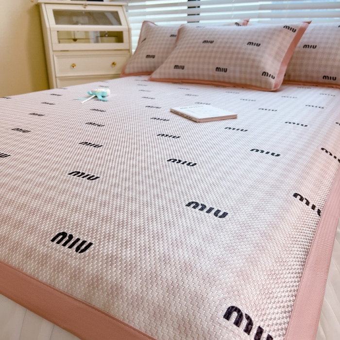 91家纺网 家纺一手货源 找家纺 （总）布卢姆床垫2025新款A类数码印花冰藤席夏凉席--床席款