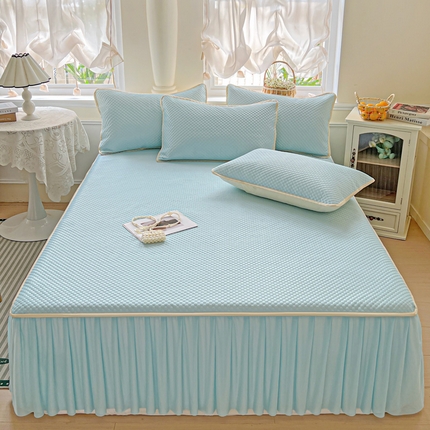 91家纺网 家纺一手货源 找家纺 （总）格真 2025新款床裙款豆豆席