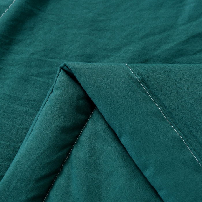 91家纺网 家纺一手货源 找家纺 妙赞2025新款水洗艾草夏被夏凉被空调被 深绿