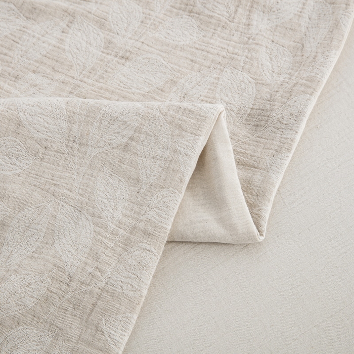 91家纺网 家纺一手货源 找家纺 鲁爱家纺供货 2025新款AB版棉麻纽扣款四件套  卷珠帘