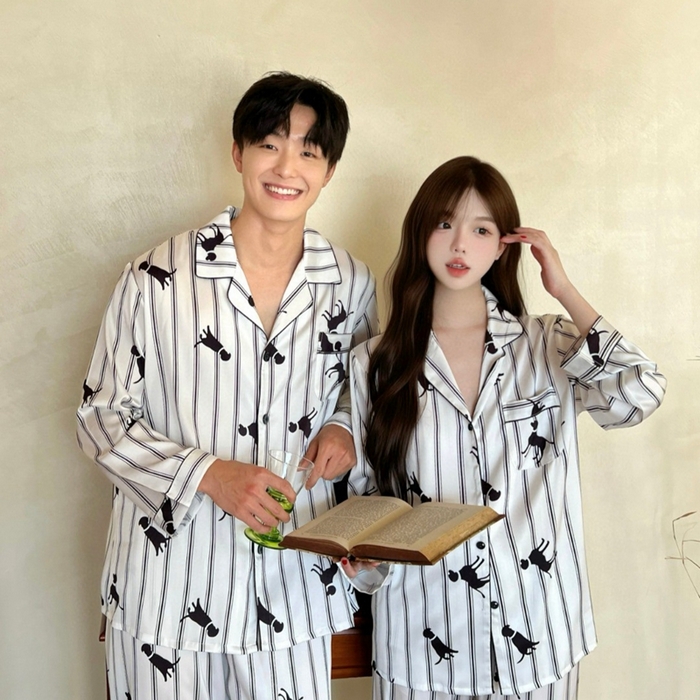 91家纺网 家纺一手货源 找家纺 （总）妍景家居生活馆  2025新款冰雪丝情侣款条纹豹子款