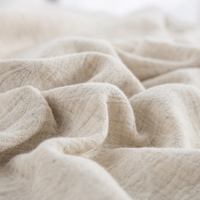 91家纺网 家纺一手货源 找家纺 鲁爱家纺供货 2025新款AB版棉麻纽扣款四件套  卷珠帘