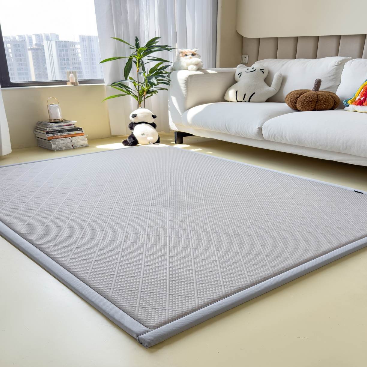 91家纺网 家纺一手货源 找家纺 席世家 2025新款凉感豆豆多功能垫 波洛格-米