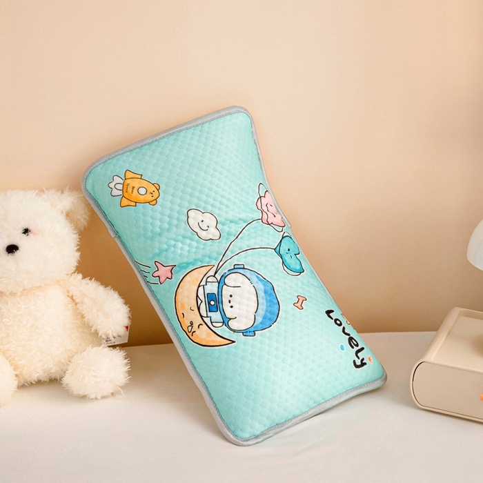 91家纺网 家纺一手货源 找家纺 富馨莱 2025新款儿童冰丝豆豆枕套 太空旅行