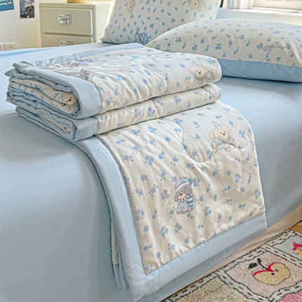 91家纺网 家纺一手货源 找家纺 （总）妖妖家纺 2025新款糯糯棉宽边夏被夏凉被空调被