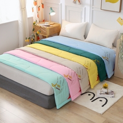 91家纺网 家纺一手货源 找家纺 （总）妙赞2025新款水洗艾草夏被夏凉被空调被,组合图,粉色,黄色,灰色,蓝色,浅绿,深绿