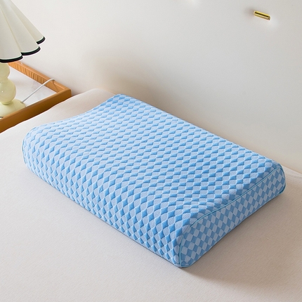 91家纺网 家纺一手货源 找家纺 （总）一粒麦子乳胶馆 2025新款夏季冰丝乳胶成人枕皮枕套