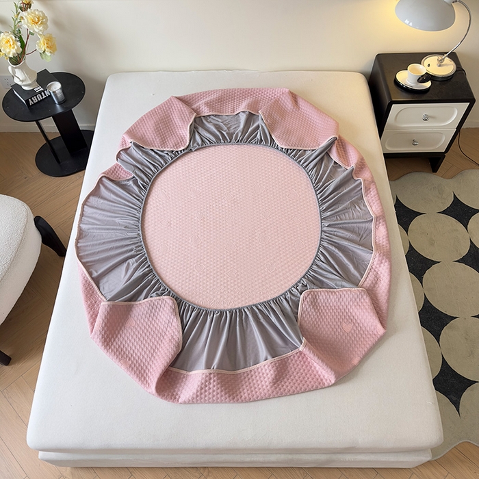 91家纺网 家纺一手货源 找家纺 （总）布卢姆床垫2025新款A类PE乙纶冰豆豆床笠款凉席