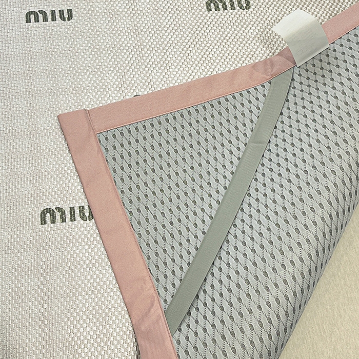 91家纺网 家纺一手货源 找家纺 布卢姆床垫2025新款A类数码印花冰藤席夏凉席--床席款 粉miu