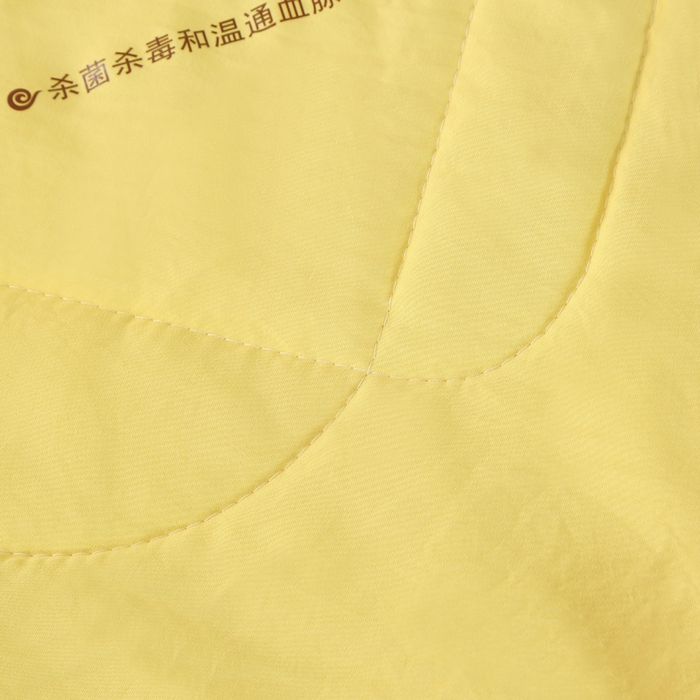 91家纺网 家纺一手货源 找家纺 妙赞2025新款水洗艾草夏被夏凉被空调被 黄色