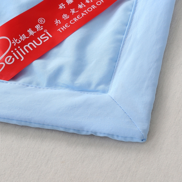 91家纺网 家纺一手货源 找家纺 妙赞2025新款水洗艾草夏被夏凉被空调被 蓝色