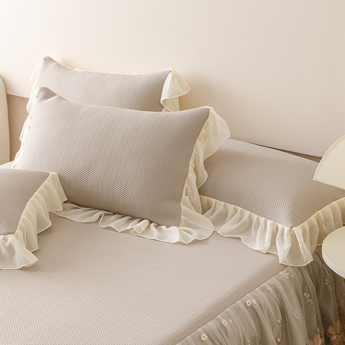 91家纺网 家纺一手货源 找家纺 好儿喜家纺  2025新款海洋丝凉感夏被四件套（此款控价所有尺寸（劵后）利润不得低于50元） 咖 