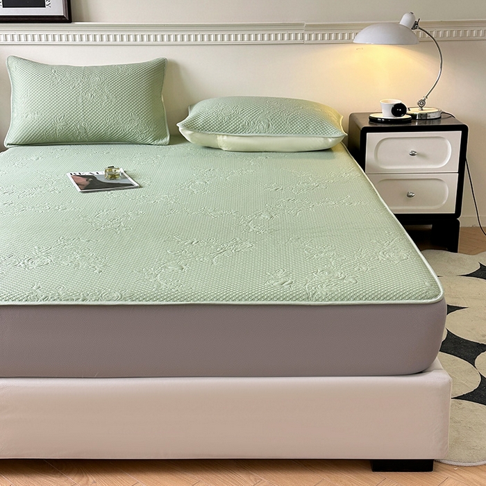 91家纺网 家纺一手货源 找家纺 布卢姆床垫2025新款A类PE乙纶冰豆豆床笠款凉席 玫瑰花园