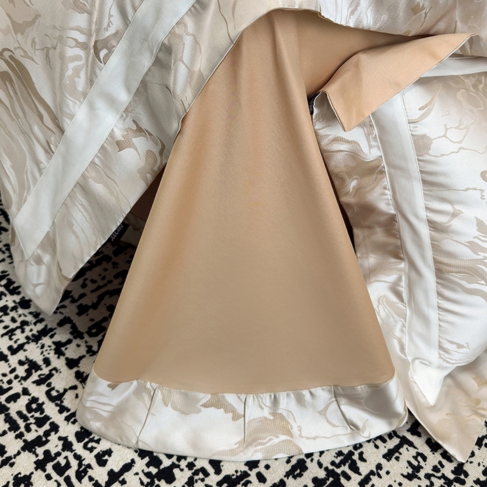 91家纺网 家纺一手货源 找家纺 2025新品床上用品高端A类100支天丝棉贡缎提花四件套全棉纯棉长绒棉夏季轻奢真丝全工艺 南溪-莉娅金