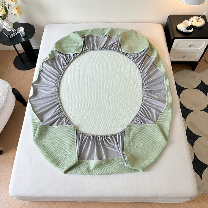 91家纺网 家纺一手货源 找家纺 布卢姆床垫2025新款A类PE乙纶冰豆豆床笠款凉席 玫瑰花园