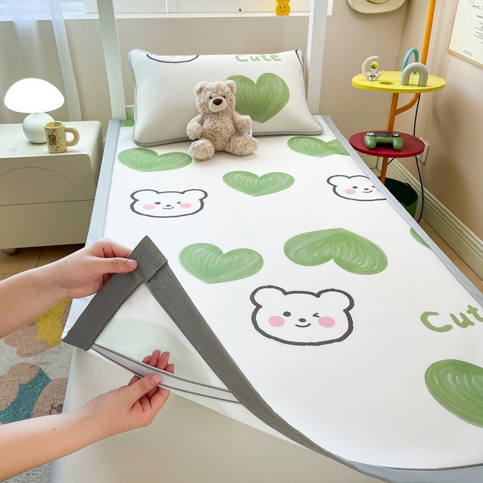 91家纺网 家纺一手货源 找家纺 （总）爱思凯2025新款【学生】碳光冰皮席凉席