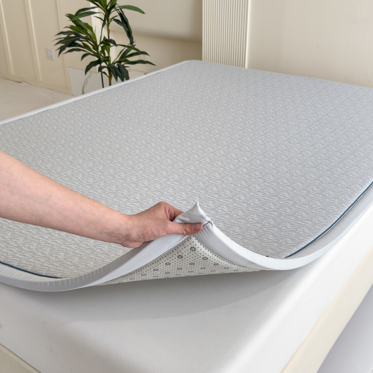 91家纺网 家纺一手货源 找家纺 （总）席世家 2025新款凉感肌理多功能地垫凉席垫