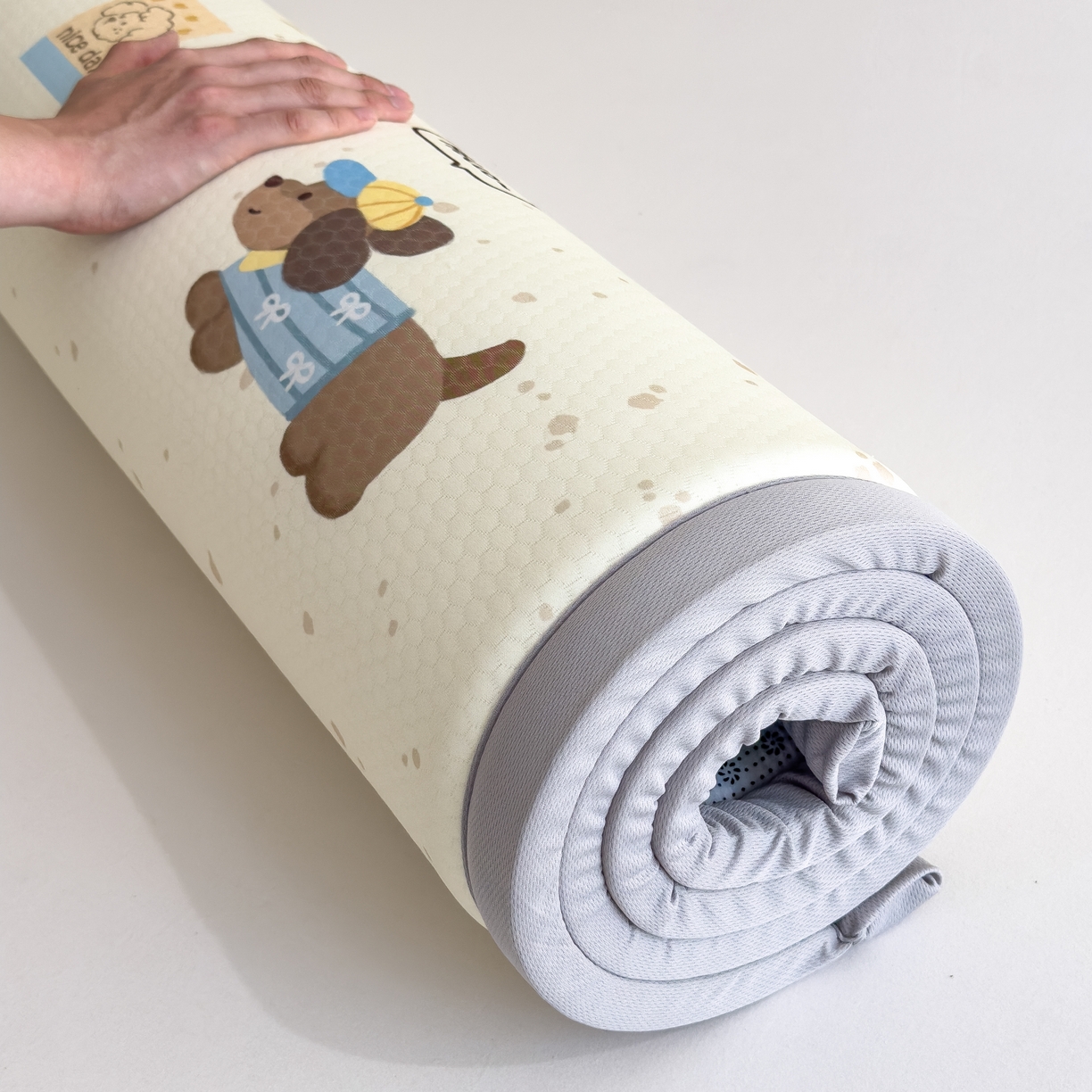 91家纺网 家纺一手货源 找家纺 （总）席世家 2025新款印花豆豆多功能地垫凉席垫