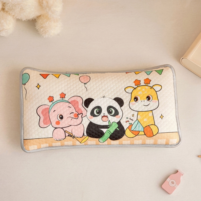 91家纺网 家纺一手货源 找家纺 富馨莱 2025新款儿童冰丝豆豆枕套 动物园