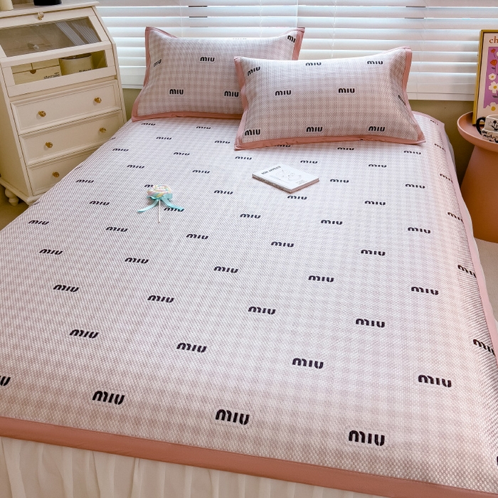 91家纺网 家纺一手货源 找家纺 （总）布卢姆床垫2025新款A类数码印花冰藤席夏凉席--床席款