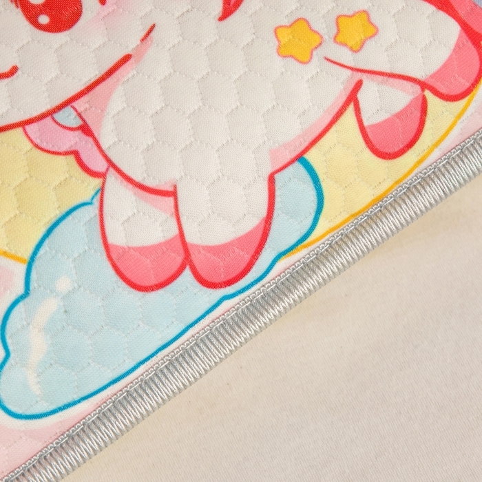 91家纺网 家纺一手货源 找家纺 富馨莱 2025新款儿童冰丝豆豆枕套 彩虹小马