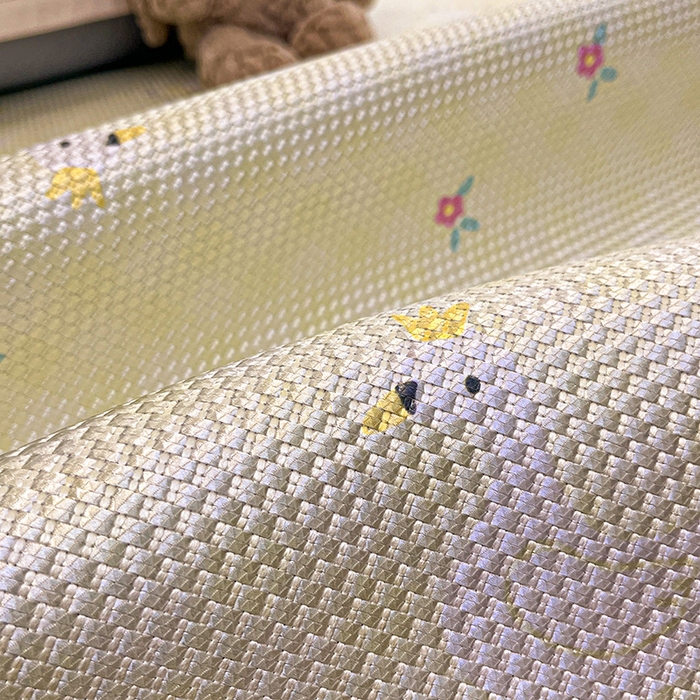 91家纺网 家纺一手货源 找家纺 布卢姆床垫2025新款A类数码印花冰藤席夏凉席--床席款 皇冠鸭