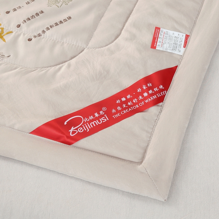 91家纺网 家纺一手货源 找家纺 妙赞2025新款水洗艾草夏被夏凉被空调被 灰色