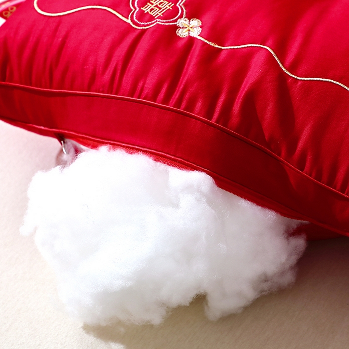 91家纺网 家纺一手货源 找家纺 （总）糖果枕芯 2025新款婚庆护颈大红结婚喜庆枕头喜嫁护颈枕枕头枕芯