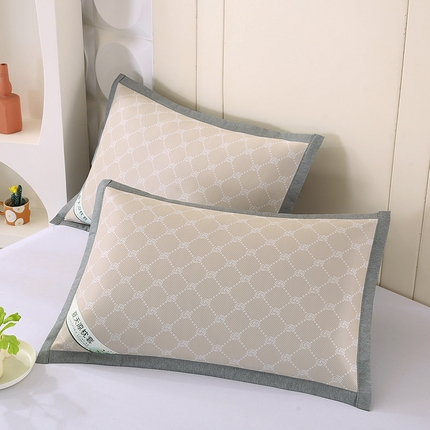 91家纺网 家纺一手货源 找家纺 （总）2025新款PE小玫瑰提花夏凉冰丝枕套凉枕套冰丝枕套藤枕套冰藤枕套冰丝枕套竹枕套凉席枕套豆豆枕 