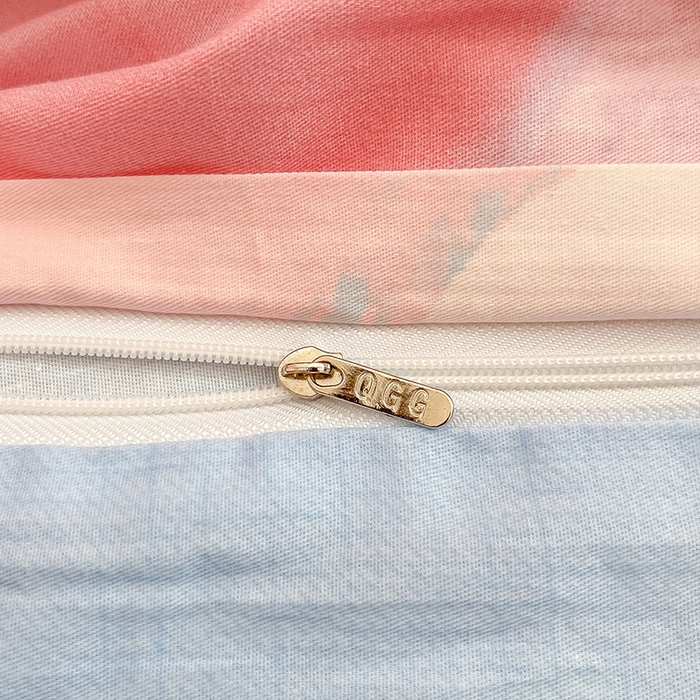 91家纺网 家纺一手货源 找家纺 琪格格 2025春夏新款全棉纯棉40S13372小清新四件套 粉色小恋