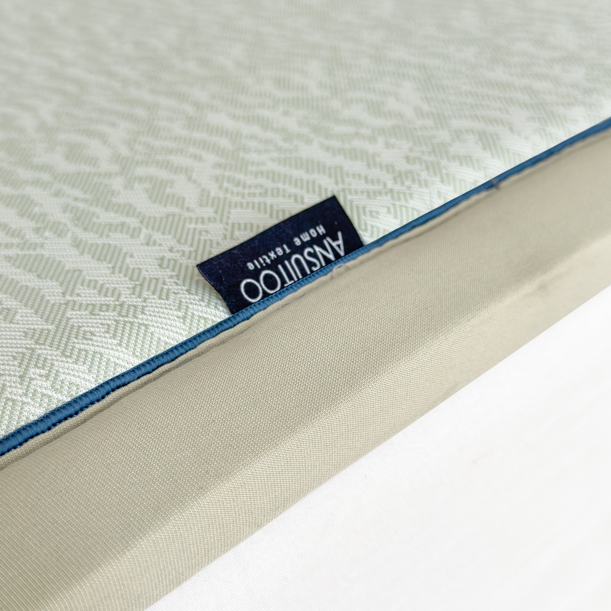 91家纺网 家纺一手货源 找家纺 席世家 2025新款凉感肌理多功能垫 肌理-绿