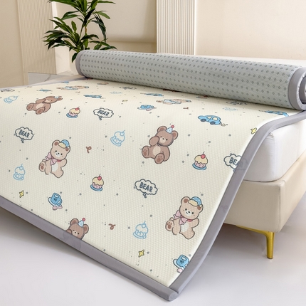 91家纺网 家纺一手货源 找家纺 （总）席世家 2025新款印花豆豆多功能地垫凉席垫