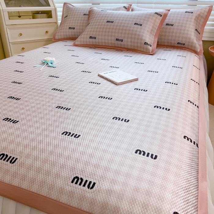 91家纺网 家纺一手货源 找家纺 （总）布卢姆床垫2025新款A类数码印花冰藤席夏凉席--床席款