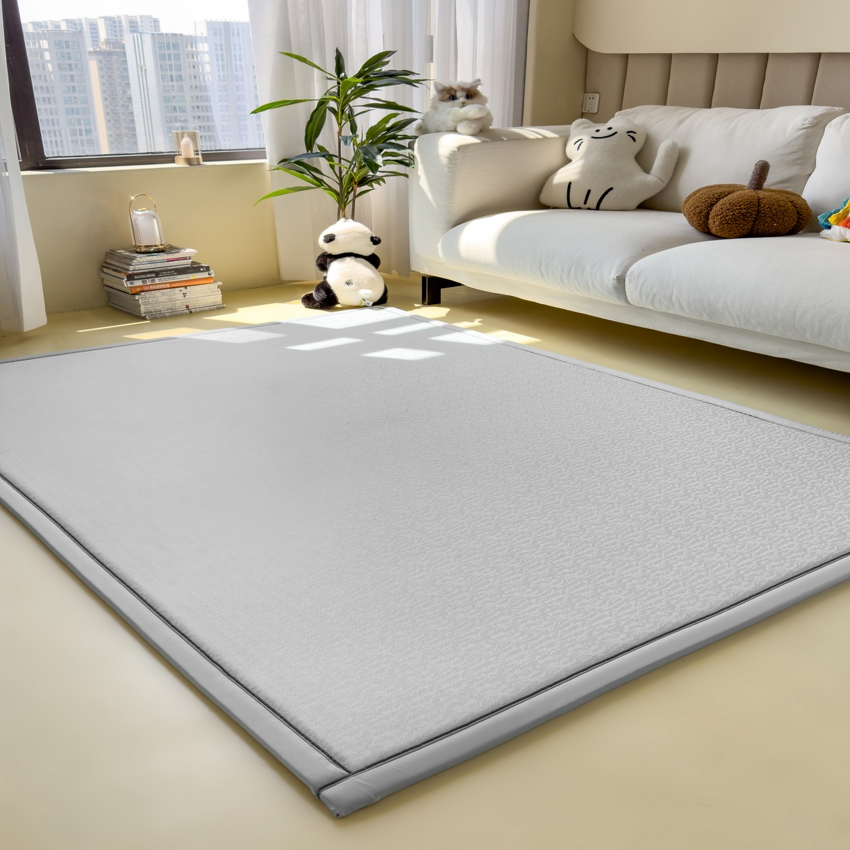 91家纺网 家纺一手货源 找家纺 （总）席世家 2025新款凉感肌理多功能地垫凉席垫