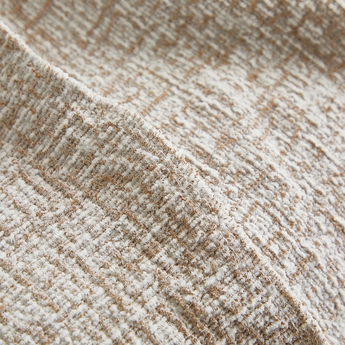 91家纺网 家纺一手货源 找家纺 丝绮鹿 2025新款竹节雪尼尔沙发套松紧款（大三人图）  温柔咖