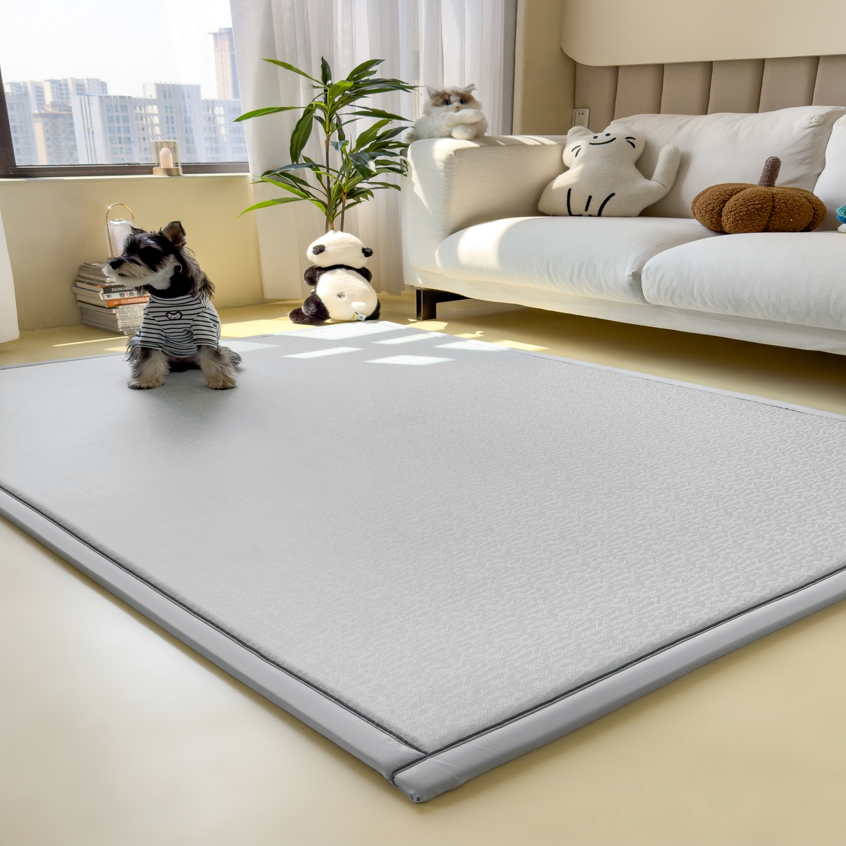 91家纺网 家纺一手货源 找家纺 （总）席世家 2025新款凉感肌理多功能地垫凉席垫