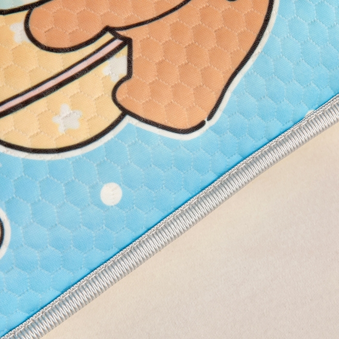 91家纺网 家纺一手货源 找家纺 富馨莱 2025新款儿童冰丝豆豆枕套 卡皮熊