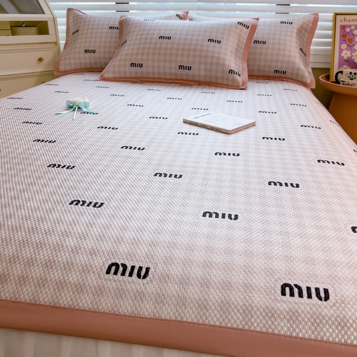 91家纺网 家纺一手货源 找家纺 （总）布卢姆床垫2025新款A类数码印花冰藤席夏凉席--床席款